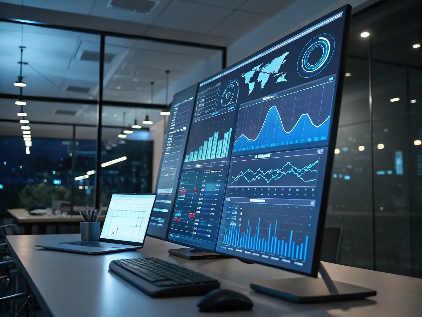 A digital marketing dashboard displaying various ad campaigns running across multiple online platforms, showcasing real-time performance metrics and analytics.